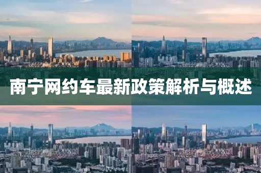 南寧網(wǎng)約車最新政策解析與概述