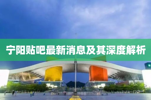 寧陽貼吧最新消息及其深度解析