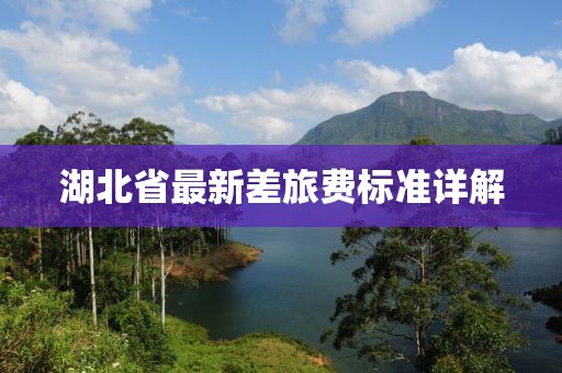 湖北省最新差旅費(fèi)標(biāo)準(zhǔn)詳解