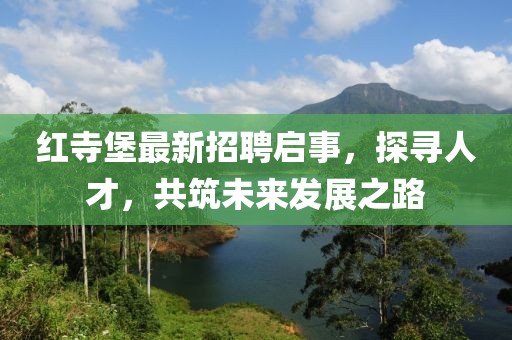 紅寺堡最新招聘啟事，探尋人才，共筑未來發(fā)展之路