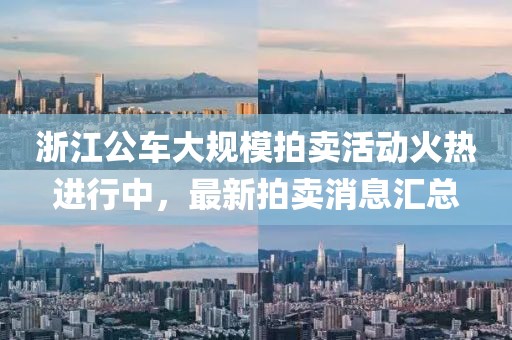 浙江公車大規(guī)模拍賣活動(dòng)火熱進(jìn)行中，最新拍賣消息匯總