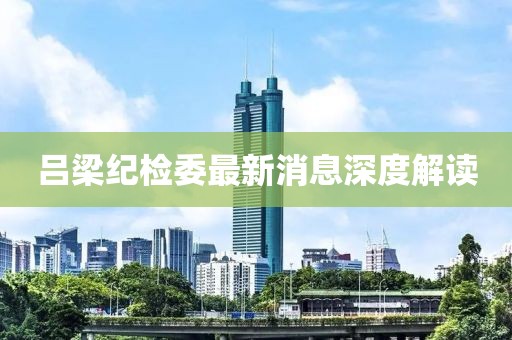呂梁紀檢委最新消息深度解讀