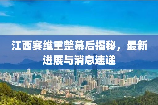 江西賽維重整幕后揭秘，最新進(jìn)展與消息速遞