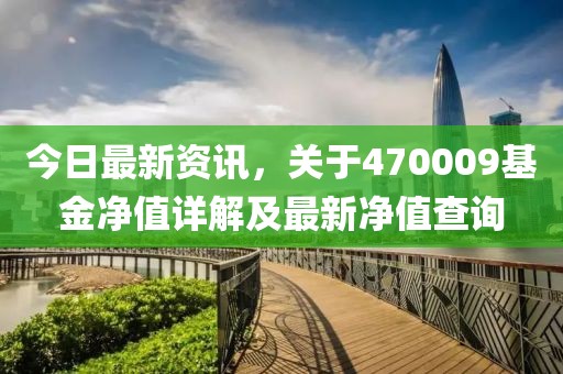 今日最新資訊，關(guān)于470009基金凈值詳解及最新凈值查詢
