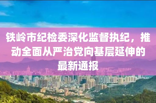 鐵嶺市紀(jì)檢委深化監(jiān)督執(zhí)紀(jì)，推動(dòng)全面從嚴(yán)治黨向基層延伸的最新通報(bào)