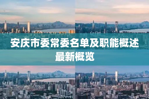 安慶市委常委名單及職能概述最新概覽