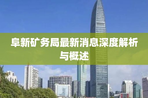 阜新礦務(wù)局最新消息深度解析與概述