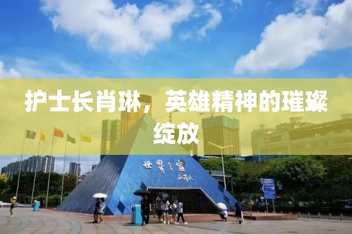 護士長肖琳，英雄精神的璀璨綻放