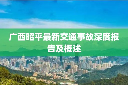 廣西昭平最新交通事故深度報告及概述