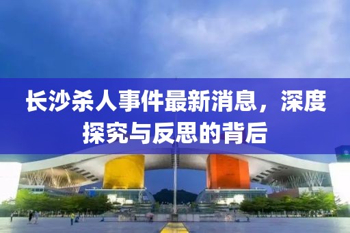 長沙殺人事件最新消息，深度探究與反思的背后