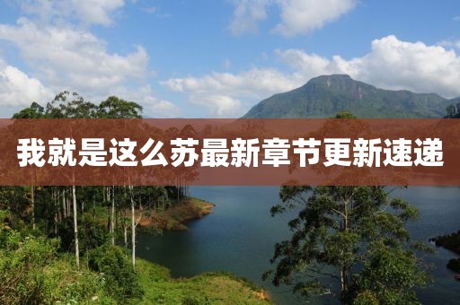 我就是這么蘇最新章節(jié)更新速遞