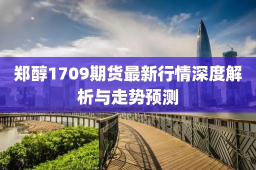 鄭醇1709期貨最新行情深度解析與走勢預(yù)測