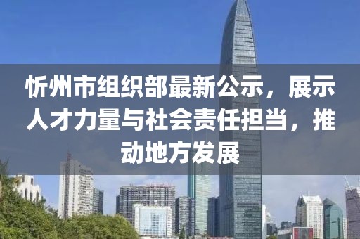 忻州市組織部最新公示，展示人才力量與社會責(zé)任擔(dān)當(dāng)，推動地方發(fā)展
