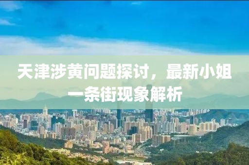 天津涉黃問題探討，最新小姐一條街現(xiàn)象解析