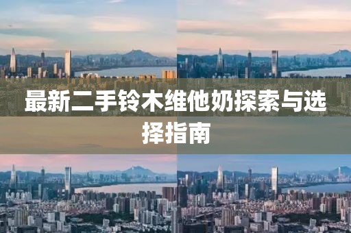 最新二手鈴木維他奶探索與選擇指南
