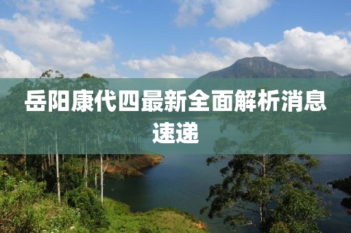 岳陽(yáng)康代四最新全面解析消息速遞