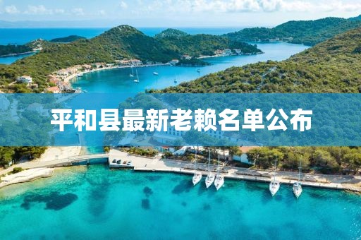 平和縣最新老賴名單公布