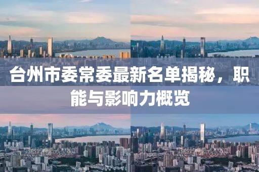 臺(tái)州市委常委最新名單揭秘，職能與影響力概覽