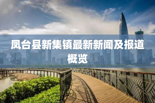 鳳臺縣新集鎮(zhèn)最新新聞及報道概覽