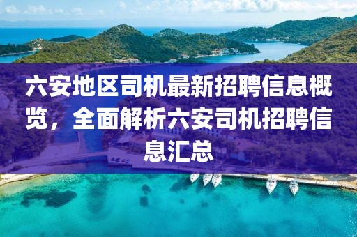 六安地區(qū)司機(jī)最新招聘信息概覽，全面解析六安司機(jī)招聘信息匯總