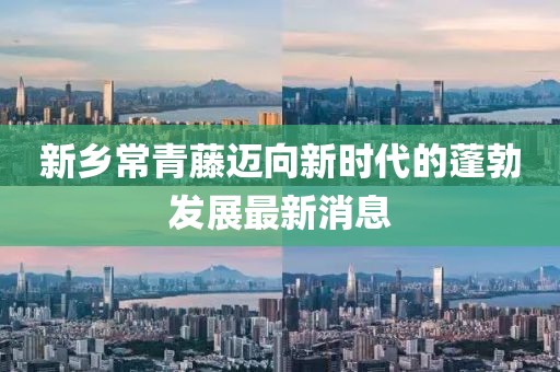 新鄉(xiāng)常青藤邁向新時代的蓬勃發(fā)展最新消息