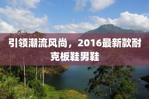 引領潮流風尚，2016最新款耐克板鞋男鞋