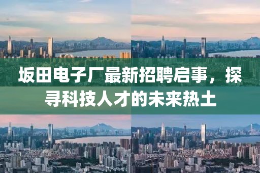 坂田電子廠最新招聘啟事，探尋科技人才的未來(lái)熱土