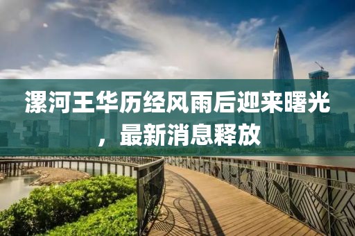漯河王華歷經(jīng)風(fēng)雨后迎來(lái)曙光，最新消息釋放