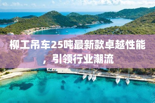 柳工吊車25噸最新款卓越性能，引領(lǐng)行業(yè)潮流