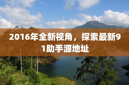 2016年全新視角，探索最新91助手源地址
