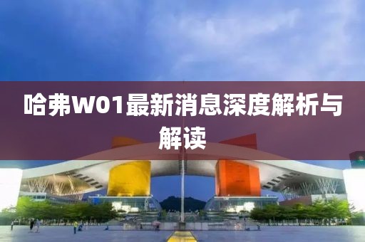 哈弗W01最新消息深度解析與解讀