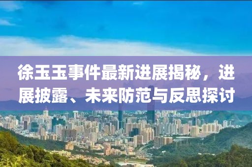 徐玉玉事件最新進(jìn)展揭秘，進(jìn)展披露、未來防范與反思探討