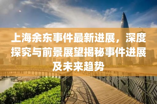 上海余東事件最新進展，深度探究與前景展望揭秘事件進展及未來趨勢