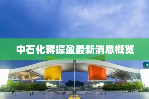 中石化蔣振盈最新消息概覽