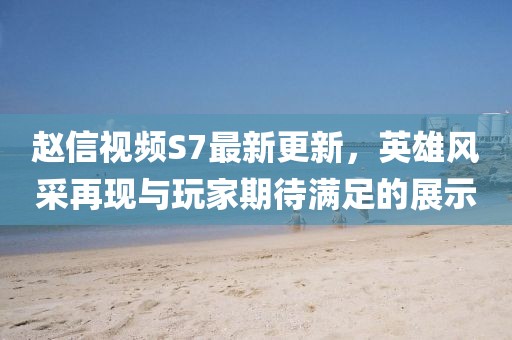 趙信視頻S7最新更新，英雄風(fēng)采再現(xiàn)與玩家期待滿足的展示
