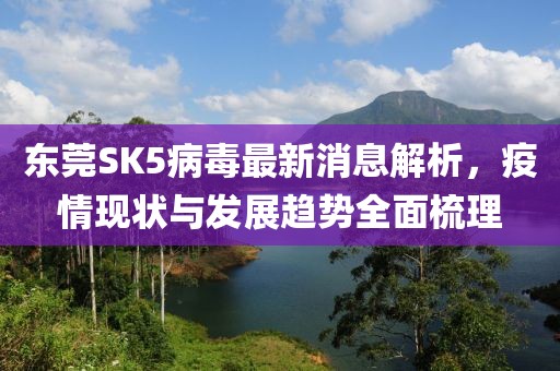 東莞SK5病毒最新消息解析，疫情現(xiàn)狀與發(fā)展趨勢(shì)全面梳理