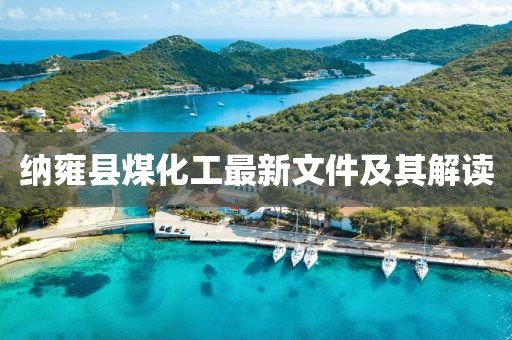 納雍縣煤化工最新文件及其解讀