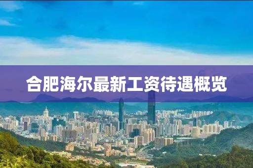 合肥海爾最新工資待遇概覽