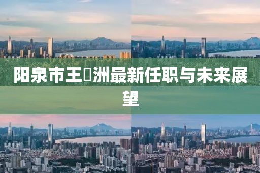 陽泉市王湜洲最新任職與未來展望