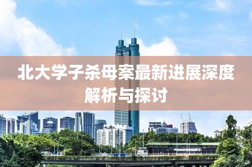 北大學(xué)子殺母案最新進(jìn)展深度解析與探討