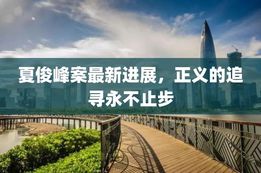 夏俊峰案最新進(jìn)展，正義的追尋永不止步