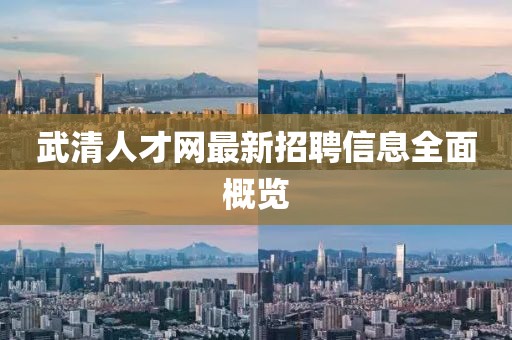 武清人才網(wǎng)最新招聘信息全面概覽