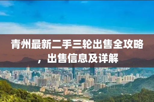 青州最新二手三輪出售全攻略，出售信息及詳解