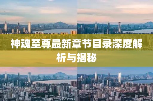 神魂至尊最新章節(jié)目錄深度解析與揭秘