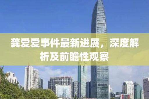龔愛(ài)愛(ài)事件最新進(jìn)展，深度解析及前瞻性觀察