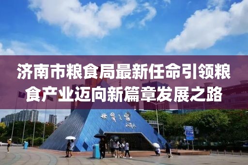 濟(jì)南市糧食局最新任命引領(lǐng)糧食產(chǎn)業(yè)邁向新篇章發(fā)展之路