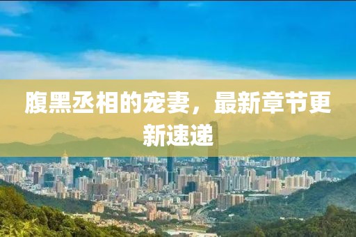 腹黑丞相的寵妻，最新章節(jié)更新速遞