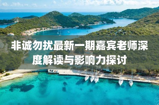 非誠勿擾最新一期嘉賓老師深度解讀與影響力探討