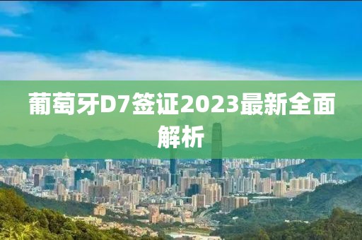 葡萄牙D7簽證2023最新全面解析