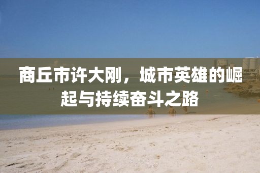 商丘市許大剛，城市英雄的崛起與持續(xù)奮斗之路